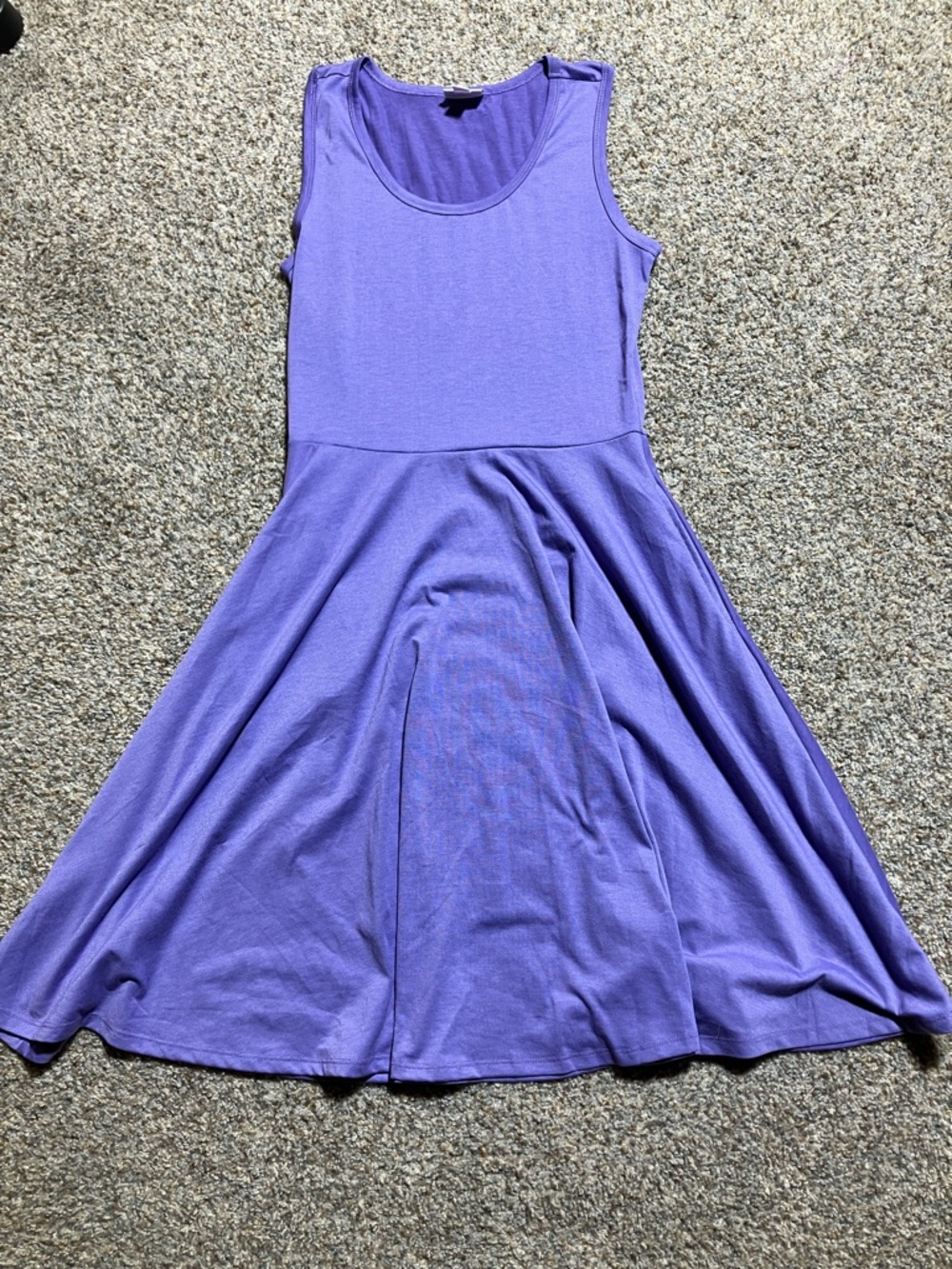 Women’s Sleeveless Purple Skater Dress
